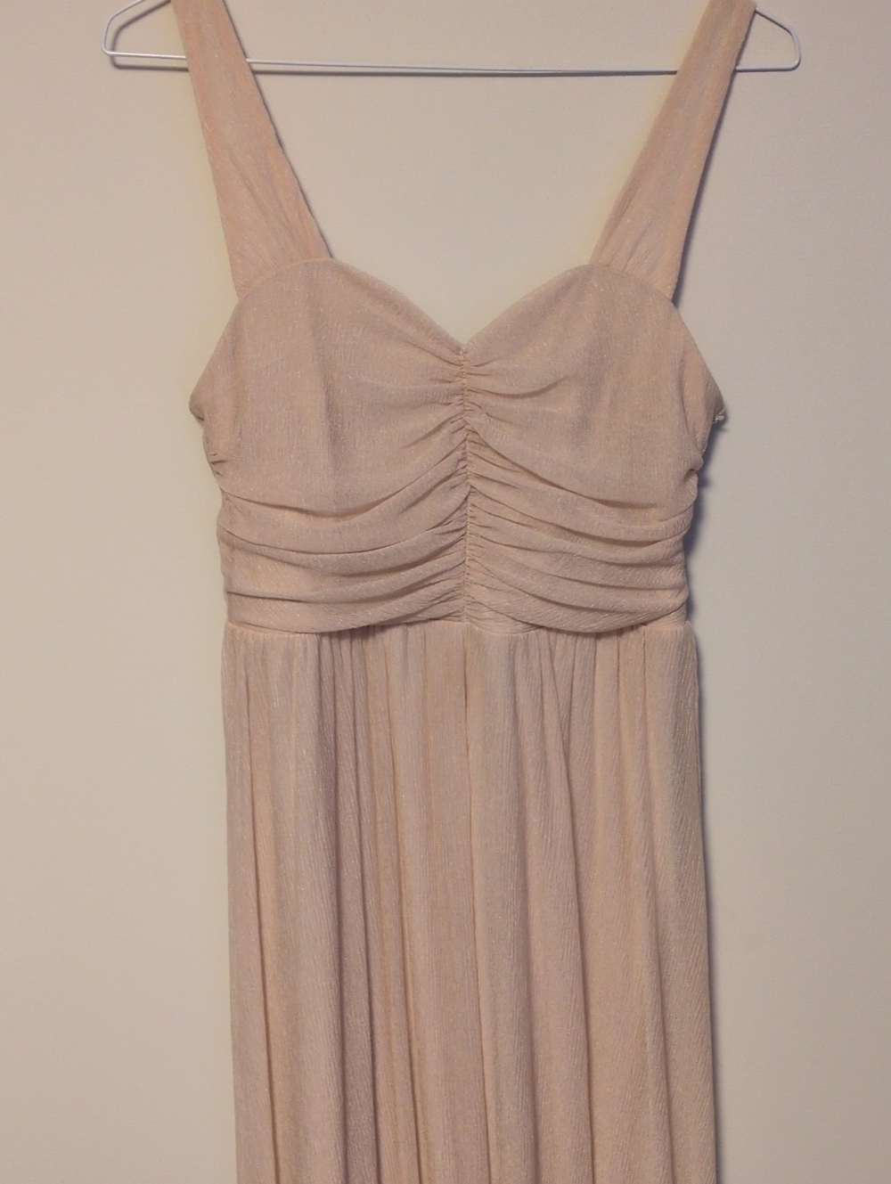H&M Blush Ruched Bust Maxi Dress